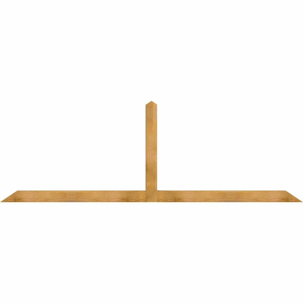 Ekena Millwork Portland Rough Sawn Timber Gable Bracket, Western Red Cedar, 108"W x 36"H x 4"D x 4"F, 8/12 Pitch GBW108X36X0404POR00RWR - main